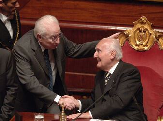 FRANCESCO COSSIGA SENATORE OSCAR LUIGI SCALFARO SENATORE