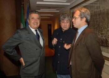 ERMETE REALACCI ENRICO MENTANA CARLO DE BENEDETTI
