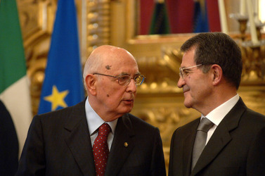 GIORGIO NAPOLITANO PRESIDENTE ROMANO PRODI PRESIDENTE DEL CONSIGLIO