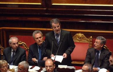 GIULIANO AMATO FRANCESCO RUTELLI SECONDO GOVERNO ROMANO PRODI AULA SENATO FIDUCIA MASSIMO D ALEMA
