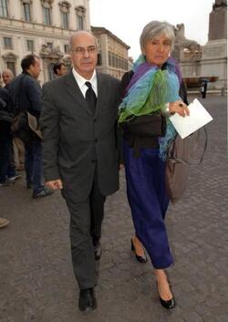 GIACOMO MARRAMAO FILOSOFO CON MOGLIE GABRIELLA BONACCHI
