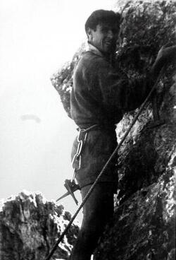 PROFESSORE UMBERTO VERONESI ALPINISTA giovane montagna
