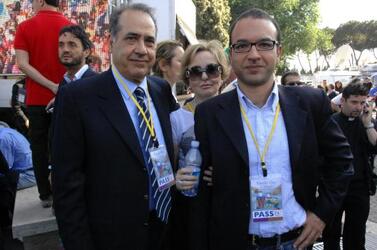 FAMILY DAY BEPPE PISANU CON IL FIGLIO E LA MOGLIE