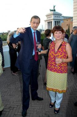 POLITICO DS PIERO FASSINO CON LA MOGLIE ANNA SERAFINI