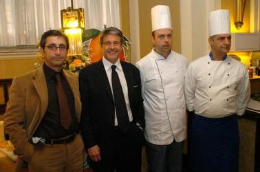 GIOVANNI TUMBIOLO PRESIDENTE SAPORI DEL MEDITERRANEO PIETRO STALLONE DIRETTORE PASTIFICIO FRATELLI GALLO