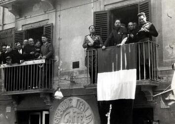 ITALO BALBO A MARSALA COMMEMORAZIONE SBARCO DEI MILLE 1932 fascismo