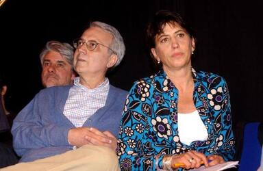 PAOLO FLORES D ARCAIS CON SERENA DANDINI