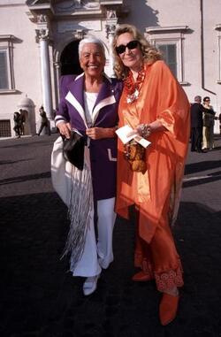 MARTA MARZOTTO CON MARIA PIA FANFANI