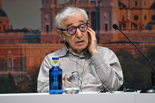Director Woody Allen holds a press conference ahead of the filming of his new film in Madrid