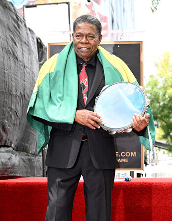 Brazilian Percusionist Paulinho Da Costa Honored With A Star On The Hollywood Walk Of Fame In California USA 13 MAY 2026.