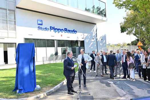 Rome Rai Saxa Rubra Studios. Studio Named After Pippo Baudo Rome Rai Saxa Rubra Studios. Studio Named After Pippo Baudo