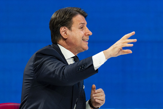 Giuseppe Conte Guest On The Television Show L Aria Che Tira Giuseppe Conte Guest On The Television Show L Aria Che Tira