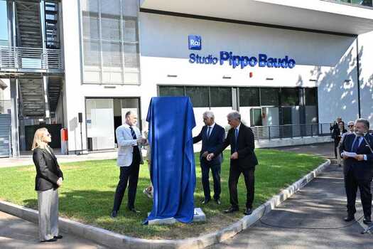 Rome Rai Saxa Rubra Studios. Studio Named After Pippo Baudo Rome Rai Saxa Rubra Studios. Studio Named After Pippo Baudo