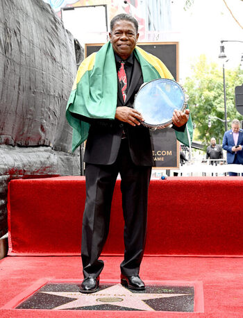 Brazilian Percusionist Paulinho Da Costa Honored With A Star On The Hollywood Walk Of Fame In California USA 13 MAY 2026.