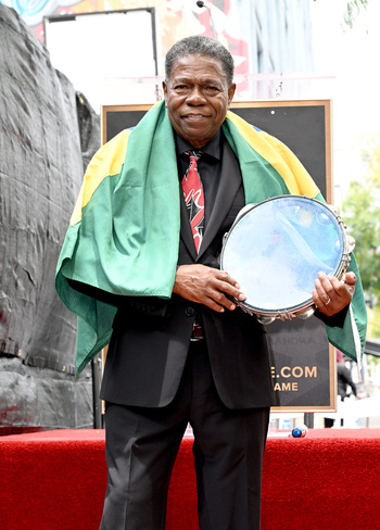 Brazilian Percusionist Paulinho Da Costa Honored With A Star On The Hollywood Walk Of Fame In California USA 13 MAY 2026.