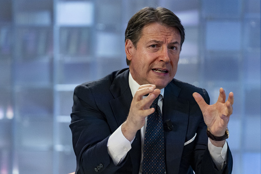 Giuseppe Conte Guest On The Television Show L Aria Che Tira Giuseppe Conte Guest On The Television Show L Aria Che Tira