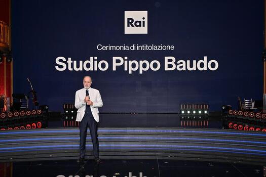 Rome Rai Saxa Rubra Studios. Studio Named After Pippo Baudo Rome Rai Saxa Rubra Studios. Studio Named After Pippo Baudo