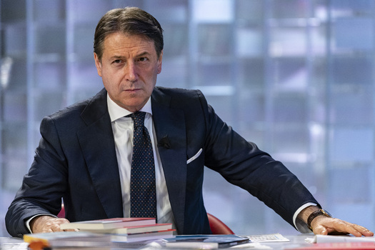 Giuseppe Conte Guest On The Television Show L Aria Che Tira Giuseppe Conte Guest On The Television Show L Aria Che Tira