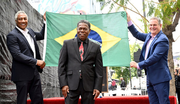 Brazilian Percusionist Paulinho Da Costa Honored With A Star On The Hollywood Walk Of Fame In California USA 13 MAY 2026.