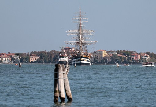 Venice VE Arrival Of The Amerigo Vespucci