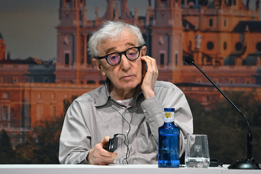 Director Woody Allen holds a press conference ahead of the filming of his new film in Madrid