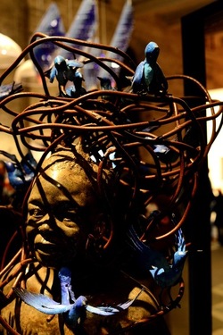 VENEZIA installazione nigeriana inizio Arsenale. Biennale Arch. Cont.. Fotografie di Giulio Azzarello &copy;2022.