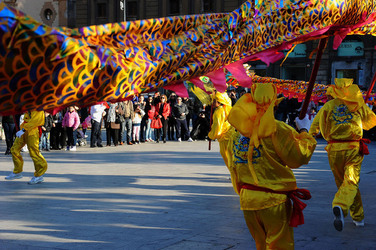 CAPODANNO CINESE panoramiche e particolari. Fotografie di Giulio Azzarello &copy;2014.