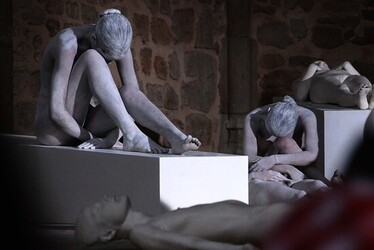 VANESSA BEECROFT allo Spasimo di Palermo alcuni momenti. Fotografie di Giulio Azzarello &copy;2014.