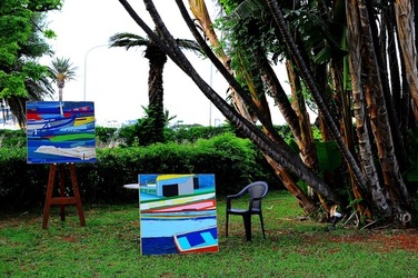 MOSTRA di PITTURA a MONDELLO. Fotografie di Giulio Azzarello &copy;2018.