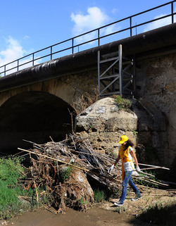 LA BONIFICA delle coste a Palermo una azione simbolica di Lega Ambiente Sicilia. Fotografie di Giulio Azzarello &copy;2014.