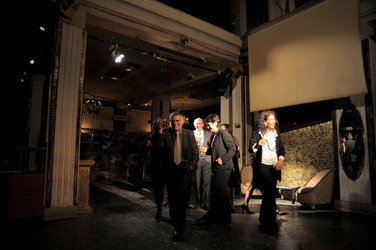 HAROLD PINTER drammaturgo inglese al teatro Candelai di Palermo. Fotografie di Giulio Azzarello ©2014. HAROLD PINTER drammaturgo inglese al teatro Candelai di Palermo. Fotografie di Giulio Azzarello ©2014.