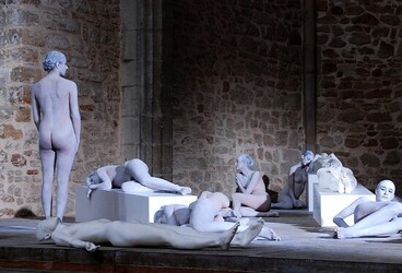 VANESSA BEECROFT allo Spasimo di Palermo alcuni momenti. Fotografie di Giulio Azzarello &copy;2014.