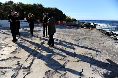 DARIO FERRARI E NINA LOMBARDINO attori italiani. Fotografie di Giulio Azzarello &copy;2014.