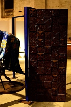 VENEZIA installazione nigeriana inizio Arsenale. Biennale Arch. Cont.. Fotografie di Giulio Azzarello &copy;2022.