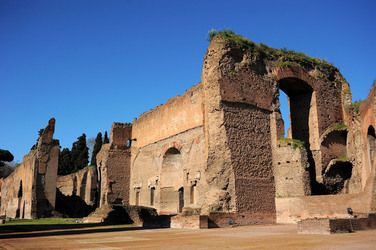 LE TERME DI CARACALLA a Roma visioni panoramiche o particolari. Fotografie di Giulio Azzarello &copy;2014.