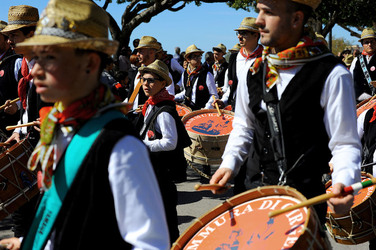 Tamburai siciliani di Agrigento. Fotografie di Giulio Azzarello &copy;2017.