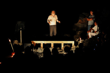 L ULISSE di e con Mimmo Cuticchio. Fotografie di Giulio Azzarello &copy;2014.