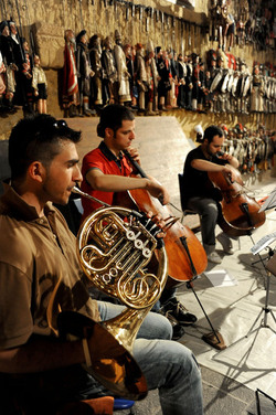 GIACOMO CUTICCHIO e il suo ensemble musicale. Fotografie di Giulio Azzarello &copy;2014.