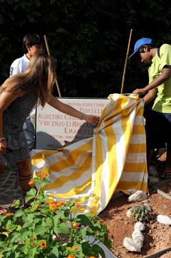 LAPIDE BORSELLINO a Palermo. Fotografie di Giulio Azzarello ©2014.