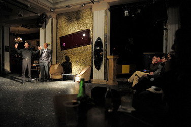 HAROLD PINTER drammaturgo inglese al teatro Candelai di Palermo. Fotografie di Giulio Azzarello ©2014. HAROLD PINTER drammaturgo inglese al teatro Candelai di Palermo. Fotografie di Giulio Azzarello ©2014.