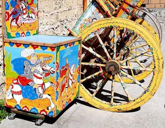 CARRETTO tipico siciliano palermitano. Fotografie di Giulio Azzarello &copy;2014.