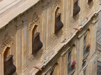 IL BAROCCO DI NOTO in Sicilia panoramiche e particolari. Fotografie di Giulio Azzarello &copy;2014.