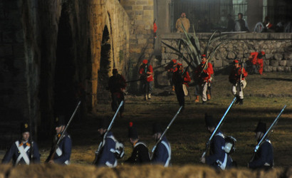 LA BATTAGLIA DI PONTE AMMIRAGLIO a Palermo lo sbarco dei mille . Fotografie di Giulio Azzarello &copy;2014.