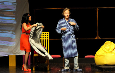 IL CABARET di Moschella Mul&egrave; attori e registi siciliani italiani. Foto di Giulio Azzarello &copy;2014.