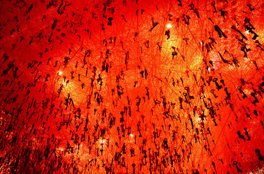 BIENNALE di VENEZIA padiglione giapponese. Foto di Giulio Azzarello &copy;2015 2016. Opera di Chiharu Shiota The KEY in the HAND .