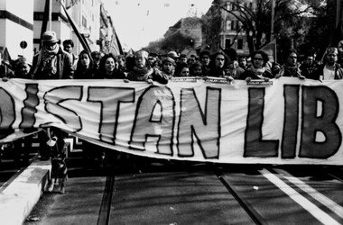 MANIFESTAZIONE per la pace nel curdistan turco. Fotografie di Giulio Azzarello &copy;2014.