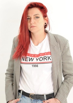 LUCREZIA artista modella attrice. Fotografie di Giulio Azzarello &copy;2018.