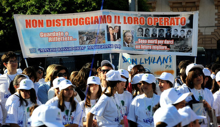 GIORNATE FALCONE E BORSELLINO a Palermo ogni anno. Fotografia di Giulio Azzarello &copy;2014.
