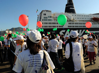 GIORNATE FALCONE E BORSELLINO a Palermo ogni anno. Fotografia di Giulio Azzarello &copy;2014.