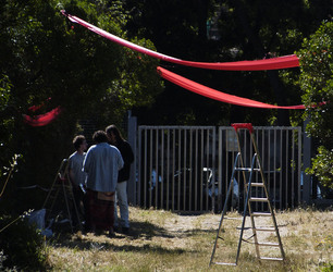 ARTE CONTEMPORANEA A PIRGI sito e riserva archeologica. Fotografie di Giulio Azzarello &copy;2014.
